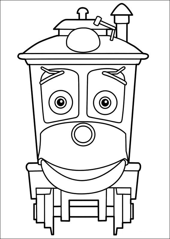 Plansa de colorat cu Tren 33 27